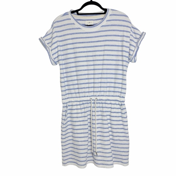Lou & Grey Dresses & Skirts - Lou & Grey Blue and Cream Striped Dress